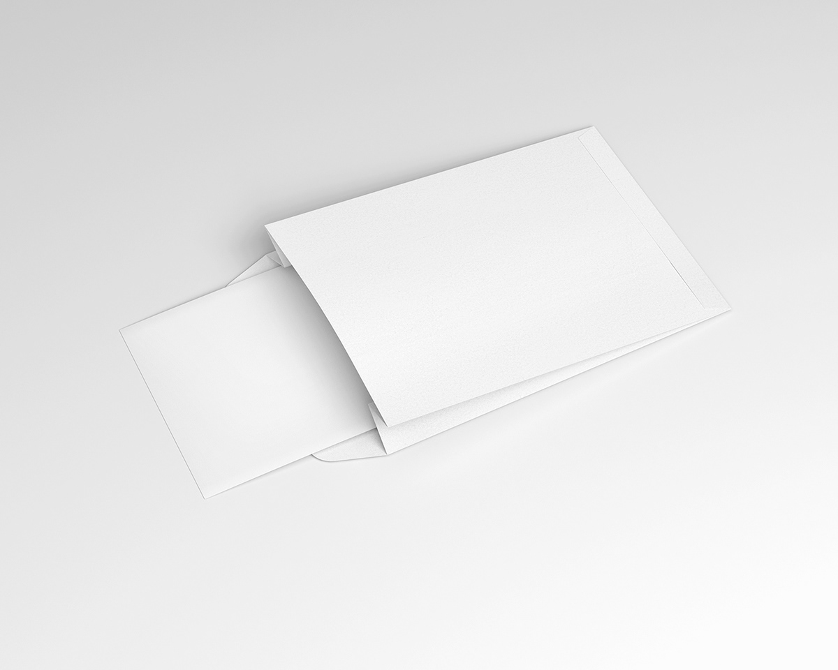 branding  card envelope free mockup  Kraft letter Packaging paper psd template Stationery