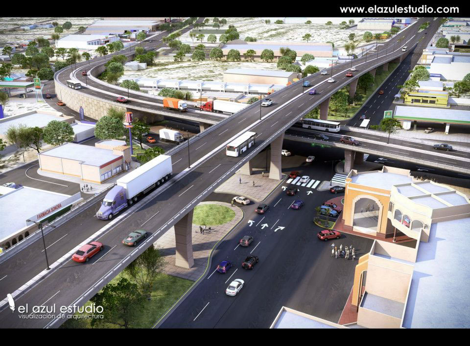 infraestructura carretera construccion paisaje urbano urbanismo arquitectura puente vial CRUCE