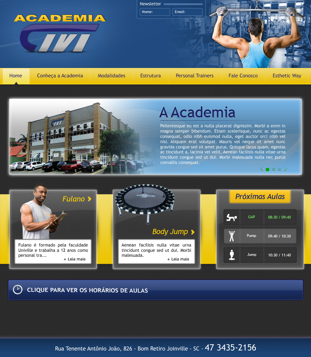 gym Brazil Webdesign