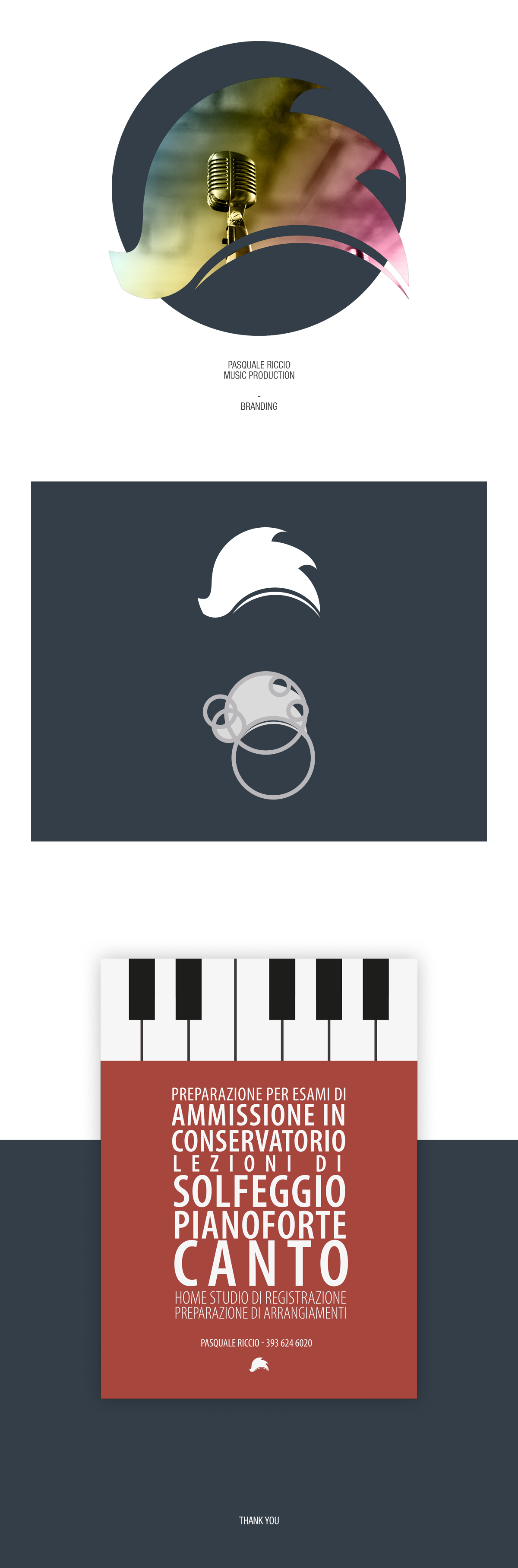 music brand logo branding  minimal flyer Production studio