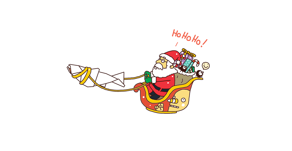 Merry Christmas happy new year Tree  christmas Tree red santa Santa Claus Thailand Bangkok 3Land illust