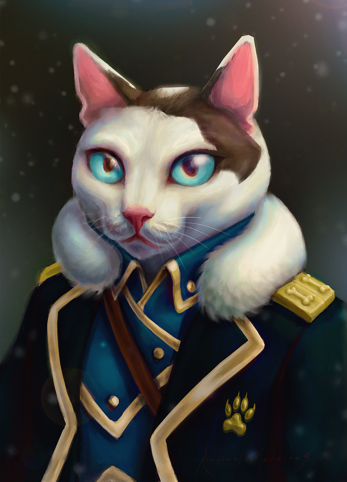 Cat fanart full metal alchemist furry Gato portrait