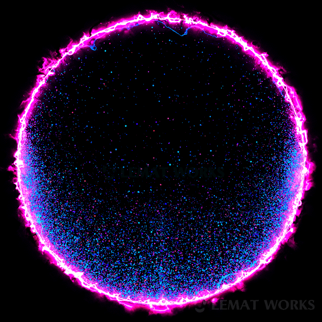 motiongraphics planet Space  orb fire colona electric plasma purple pink blue japan kyoto Original gif