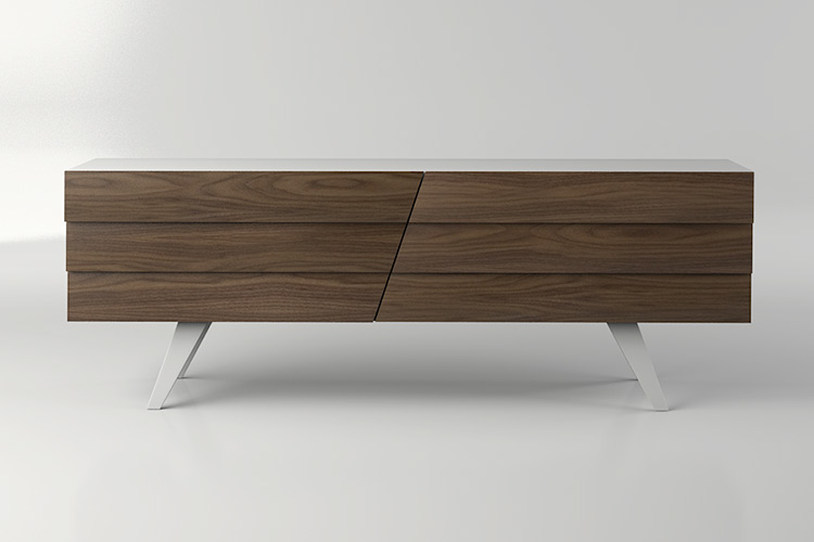 mid century sideboard walnut furniture