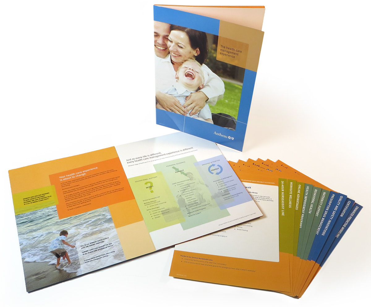 health care  brochure sales kit