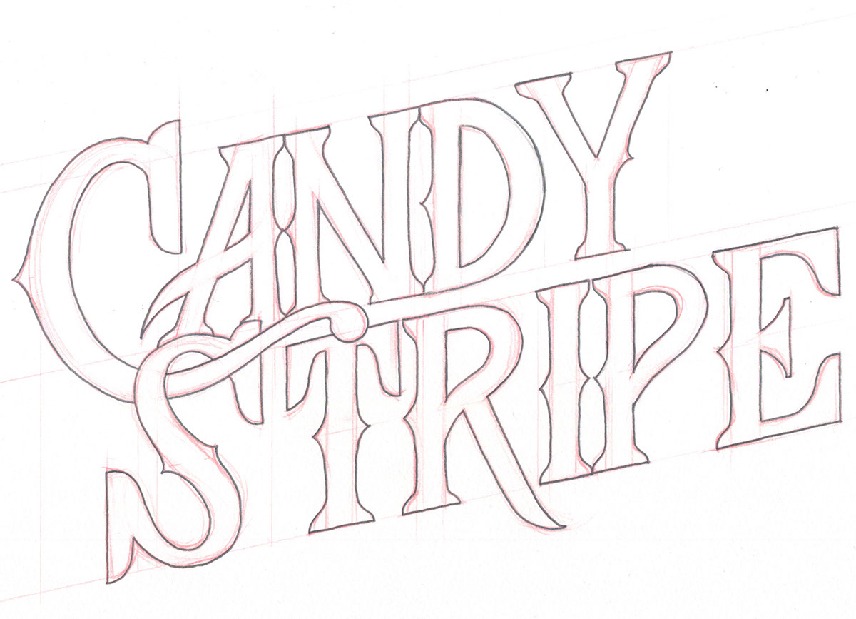 logo penmanship sketch text font vector
