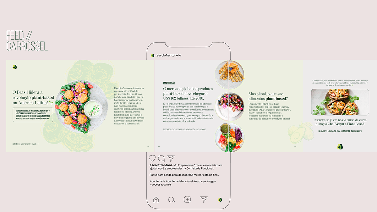 gastronomia Food  healthy food design gráfico marketing   Social media post Web Design  gastronomia funcional