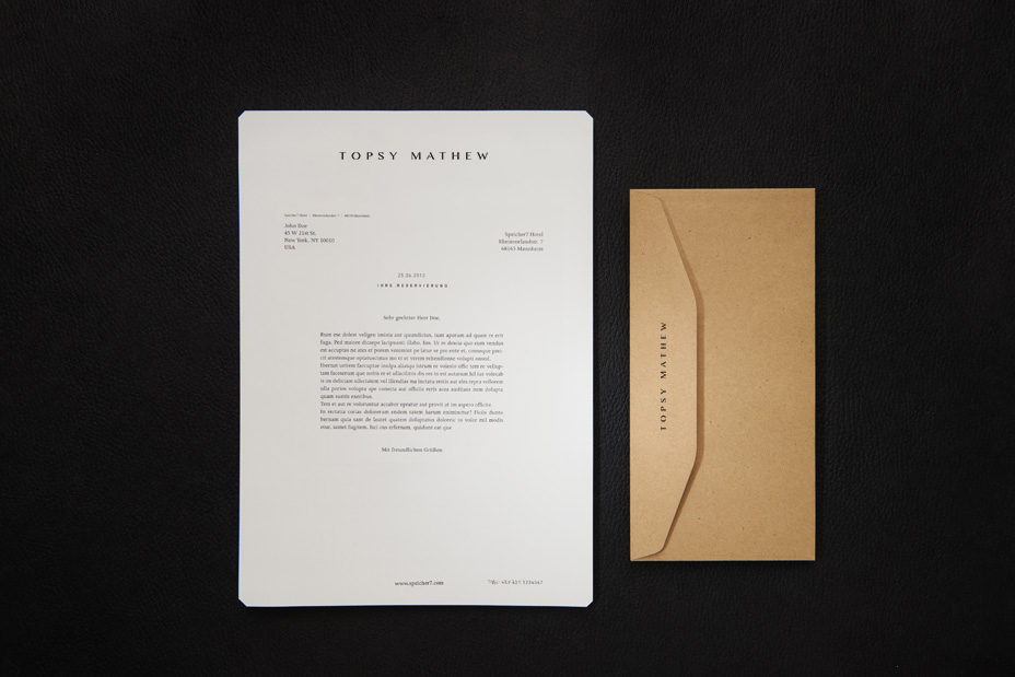 home communication letterheads design personal branding identity Nature clean contemporary Classic light