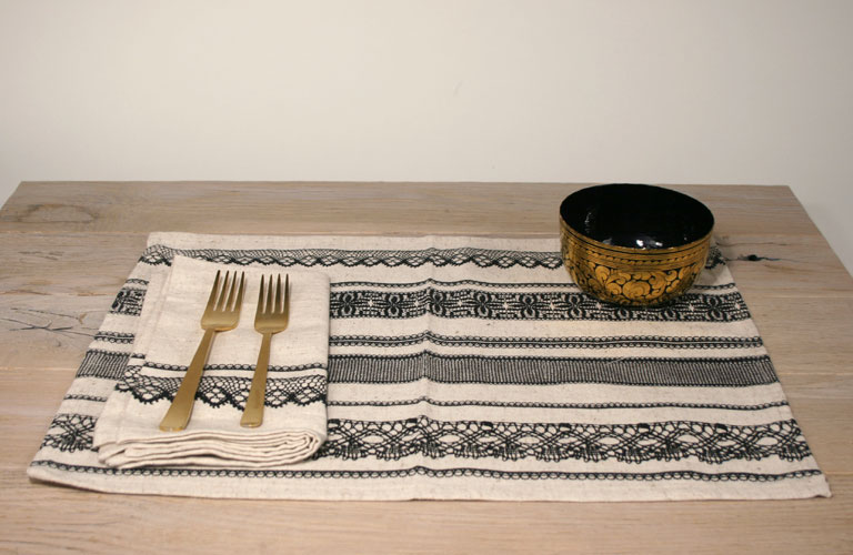 pattern surface graphic table linens