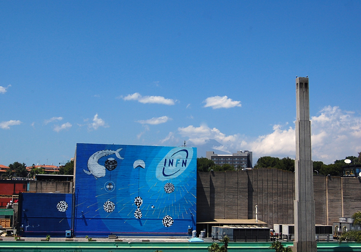physics nuclear physics murales urban art Muralism nuclear reaction color poki catania
