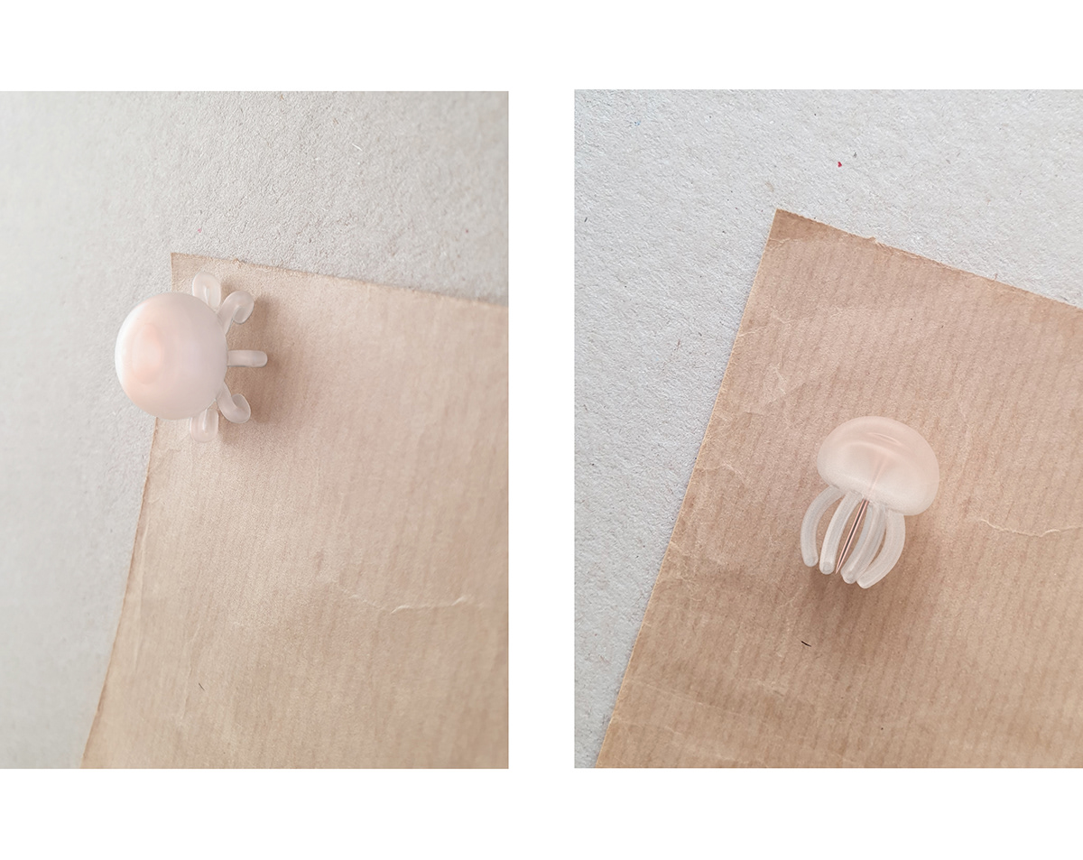 Board design jellyfish Office pin product design  push pin stationary animal