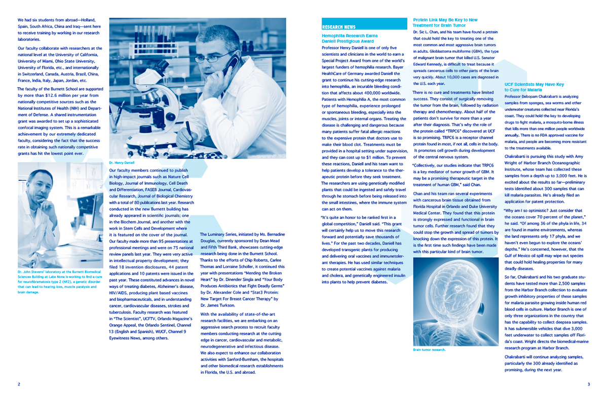newsletter spreads school layouts formatting text biomedical Sciences