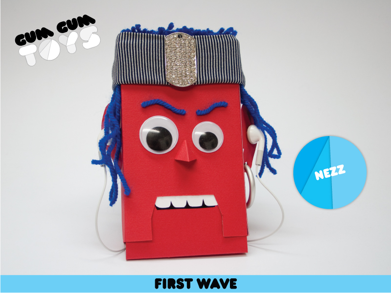Gum Gum Toys design toys paper package hand wave