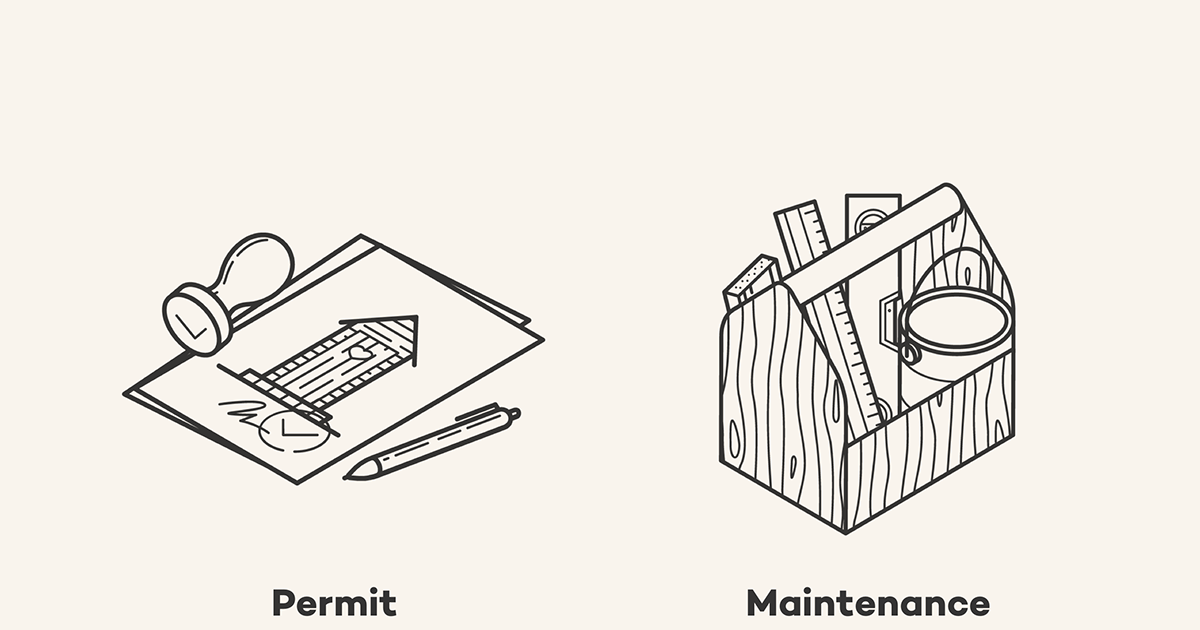 Isometric icons iconset ILLUSTRATION  house technical wood construction grid Sauna