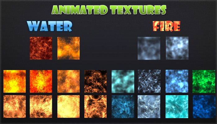 Animated Texture- Fire & Water on Behance