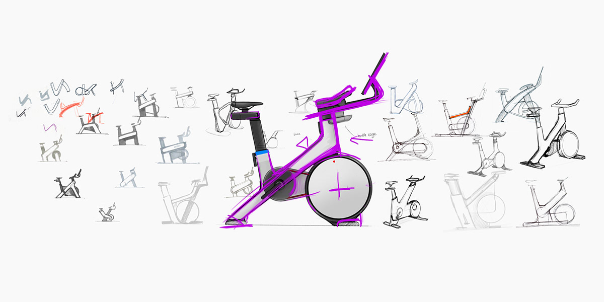 Cycling exercise bike fitness Gaming Home technology Bike industrial design  ride sport