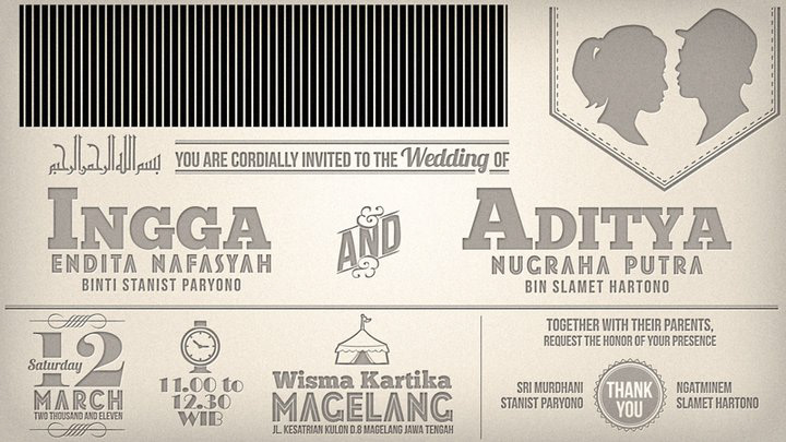 wedding Invitation save the date scanimation married
