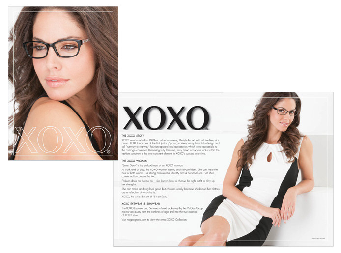 XOXO Kim Singleton eyewear atlanta Clothing look book pop advertisments Layout optical VCPN 2020magazine magazine