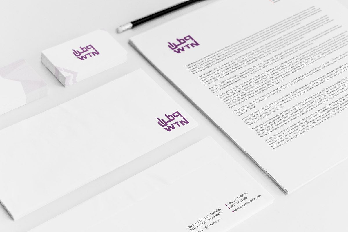 Logo design and identity of perfect for wtn- وطن