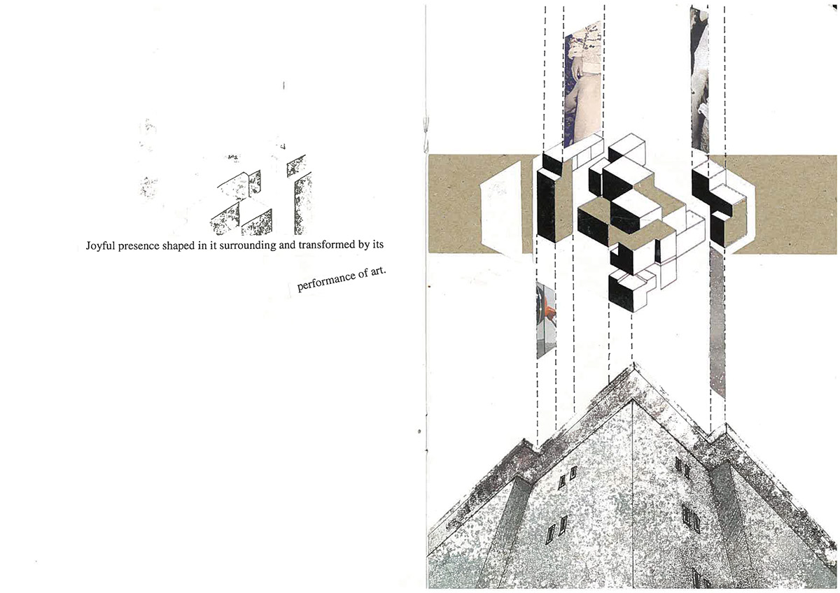 collage print concept sketchbook berlin Prora student aarhus study trip boros