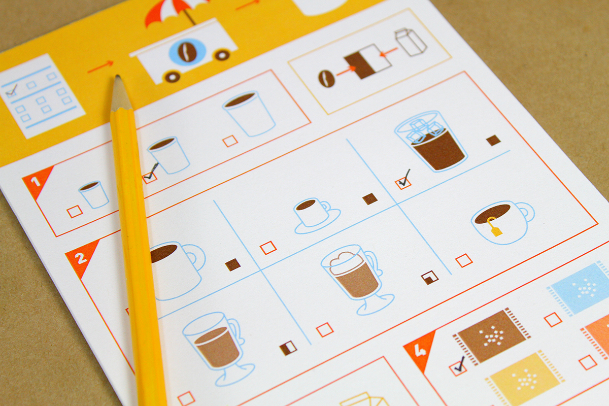 megan daley design icons yellow Coffee sva mfa design symbols Food  information