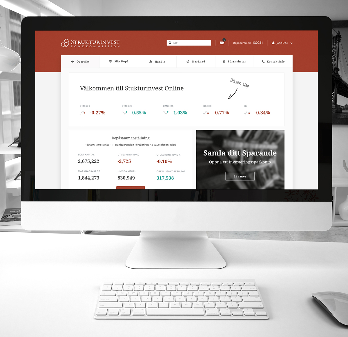 Adobe Portfolio finance Platform SaS design UI ux