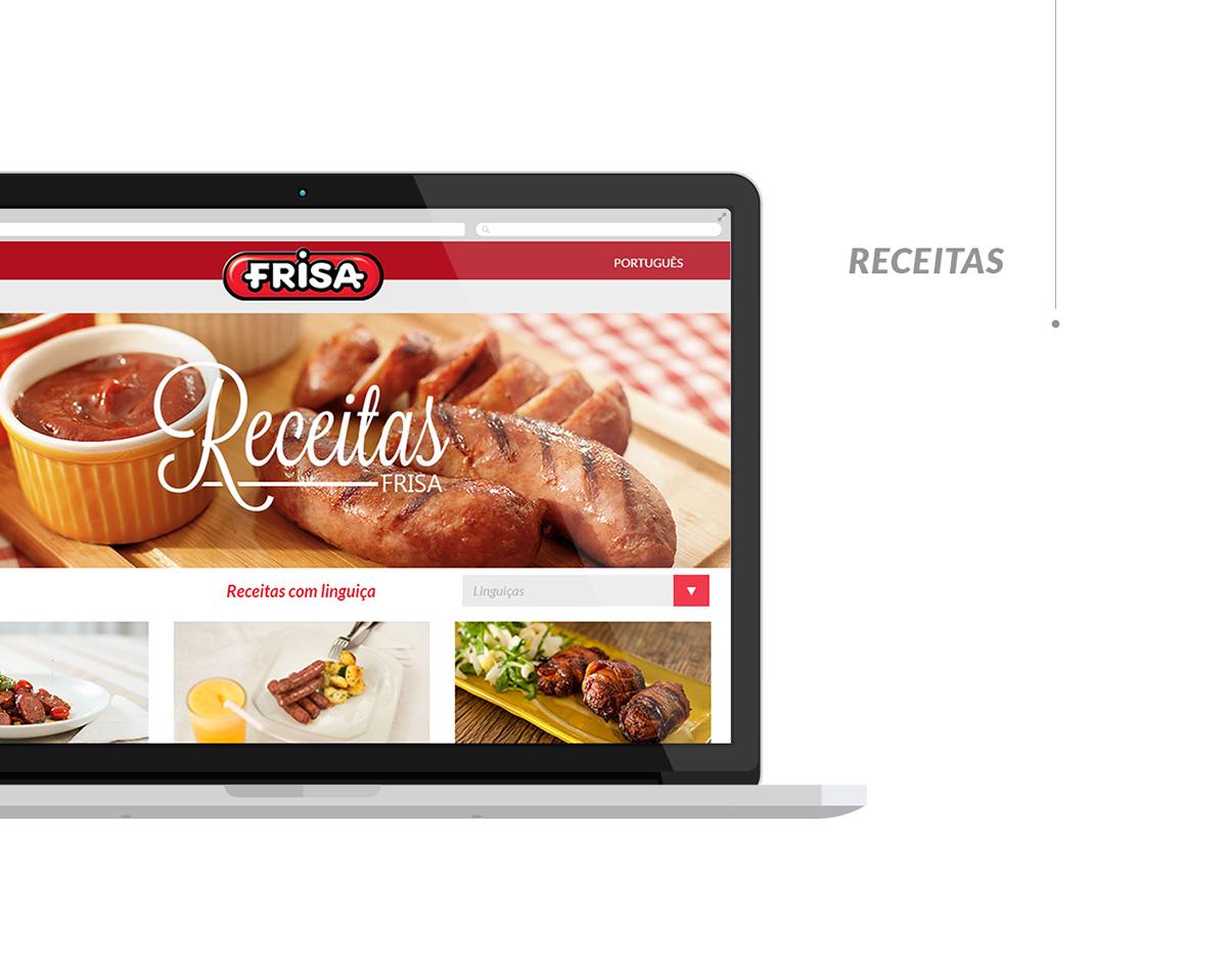 frisa redesign redesign website webpage Frigorífico carne Website ui design ux/ui design grid