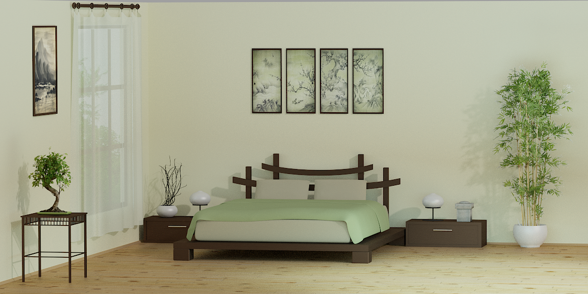 zen  bedroom  interior design