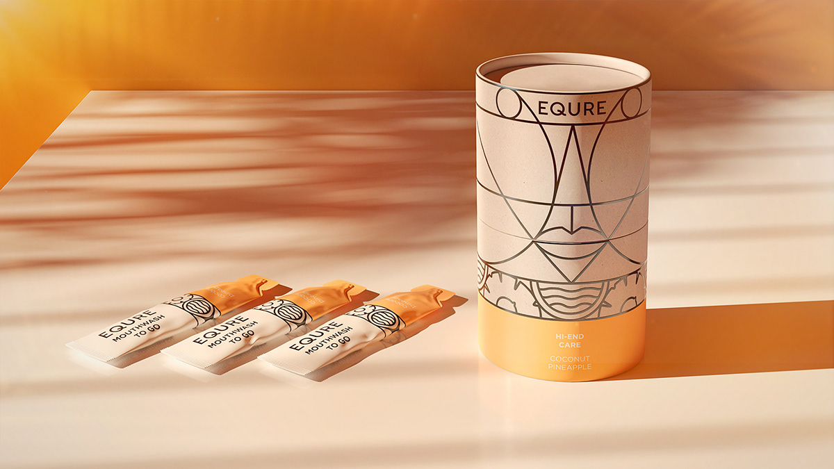 Art Deco Inspired Equre Packaging by Repina Branding Agency