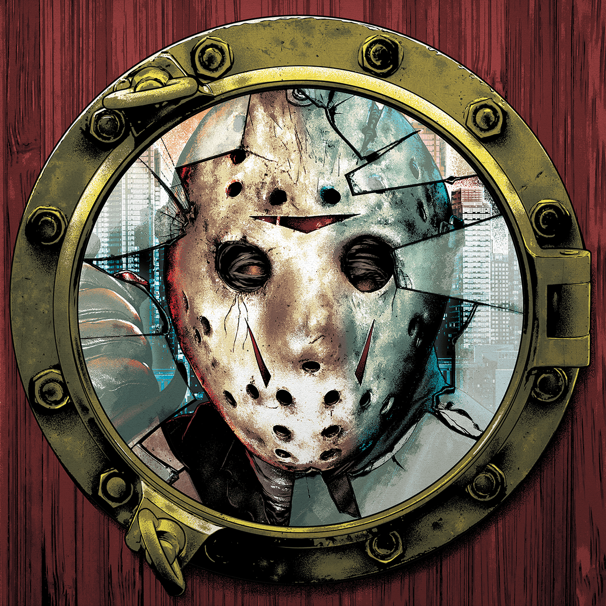 Friday The 13th horror Jason takes manhattan Jason Voorhees Packaging record WaxWork records map nyc subway