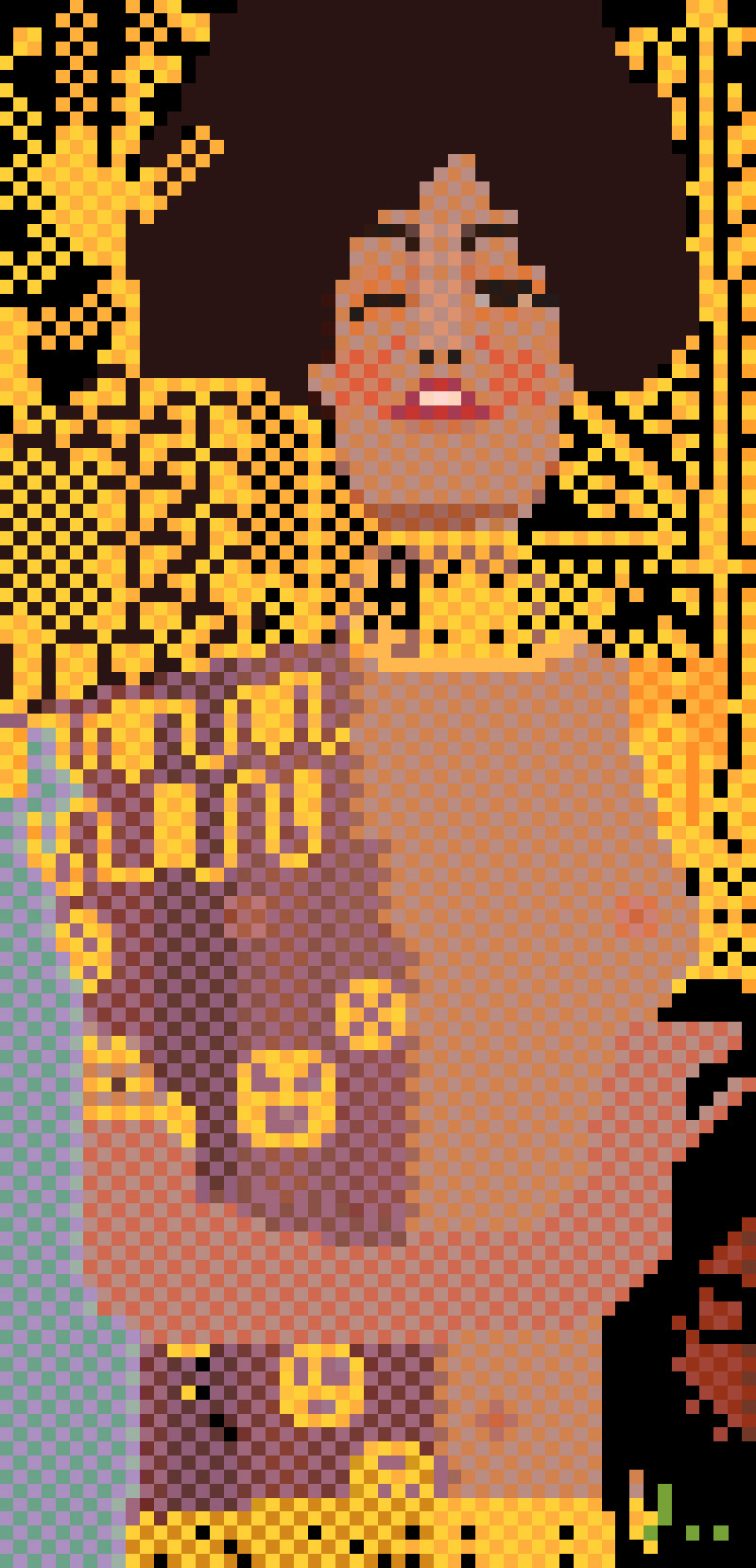 joojaebum pixel Klimt judith dotstyle