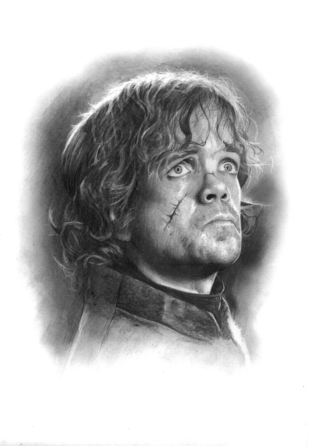 portrait Black&white tyrion lannister Game of Thrones pencil graphite