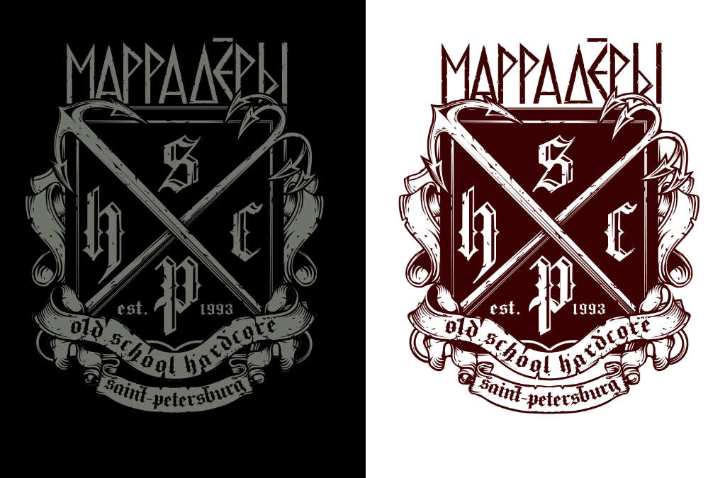 t-shirt pirates print patric irish skull old school harley Hooligan muay thai