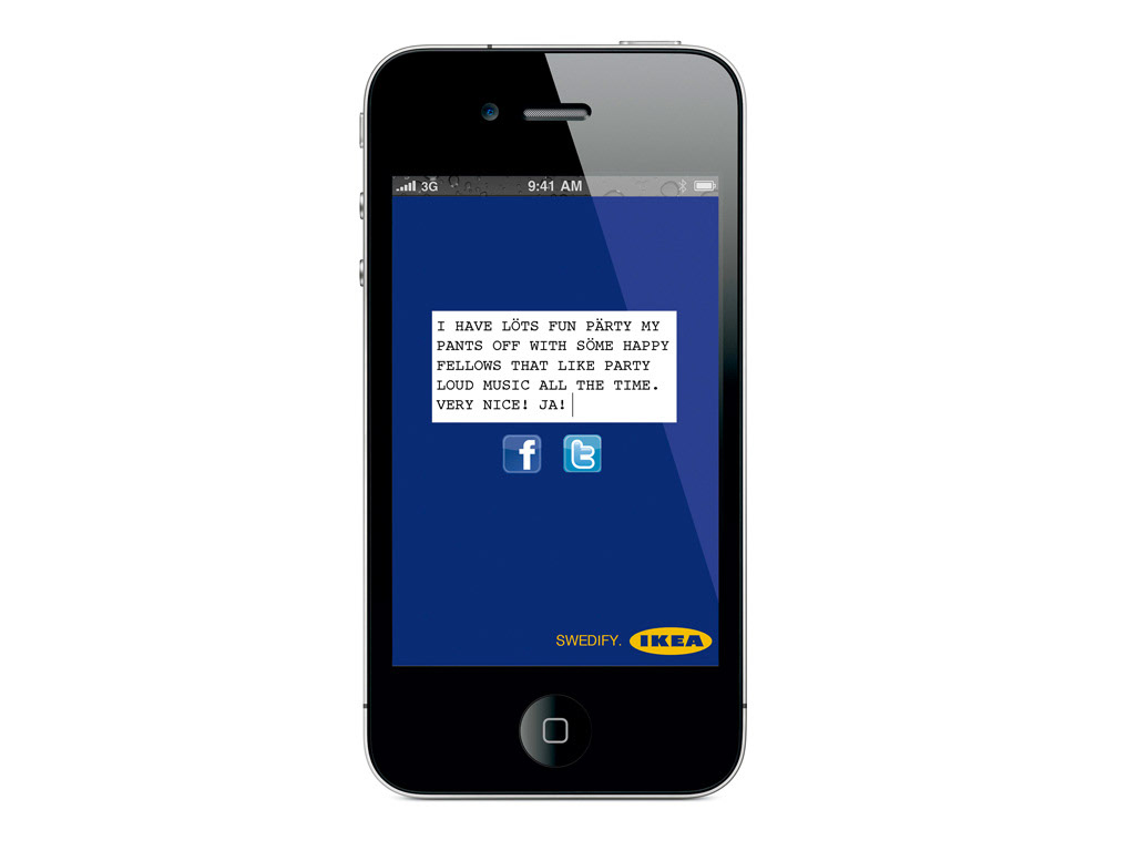 interactive social media iphone app Mobile app