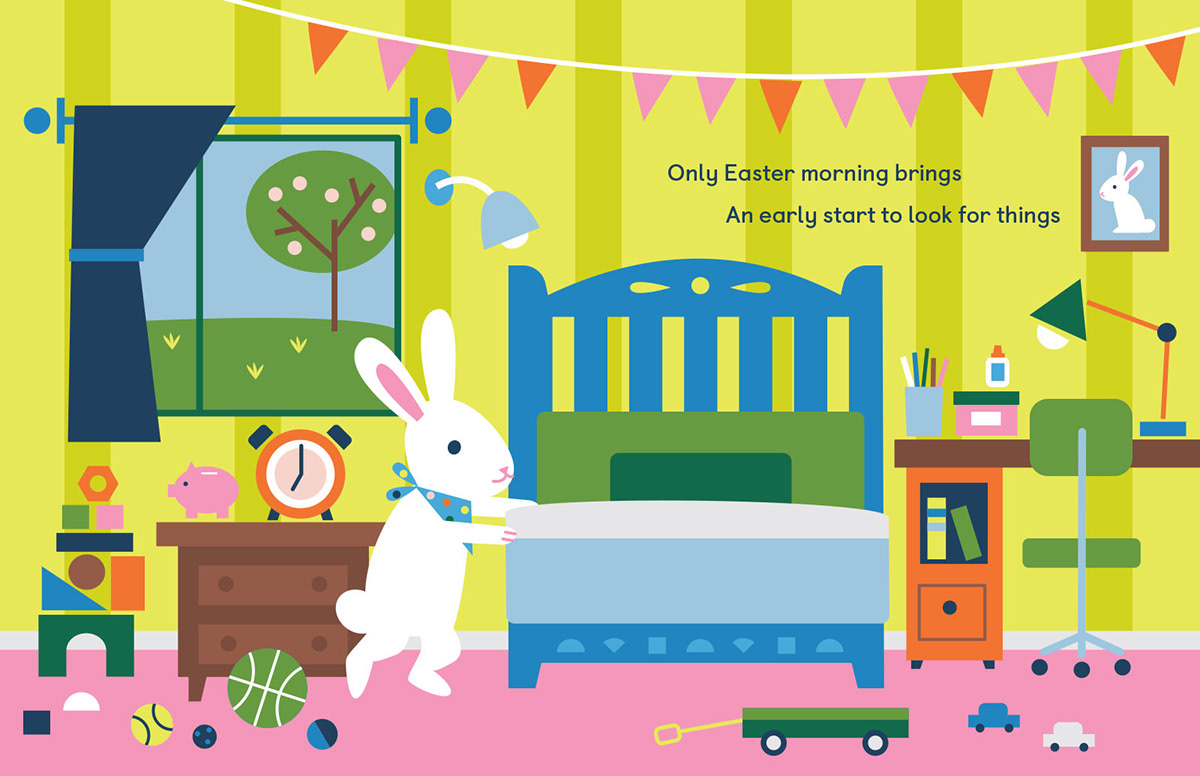 book design book illustration bunny Character design  children illustration children's book Easter ILLUSTRATION 