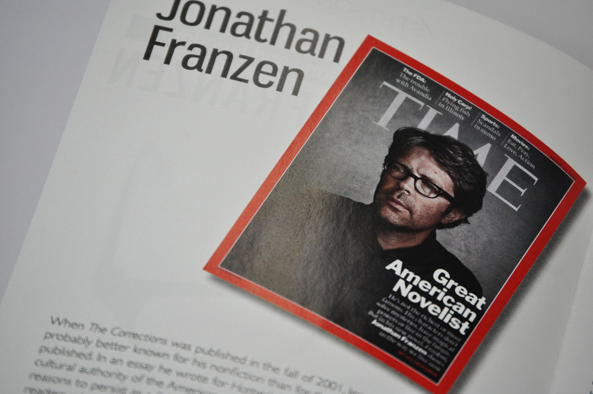 stetson University jonathan Franzen Program tickets poster glasses lecture series florida