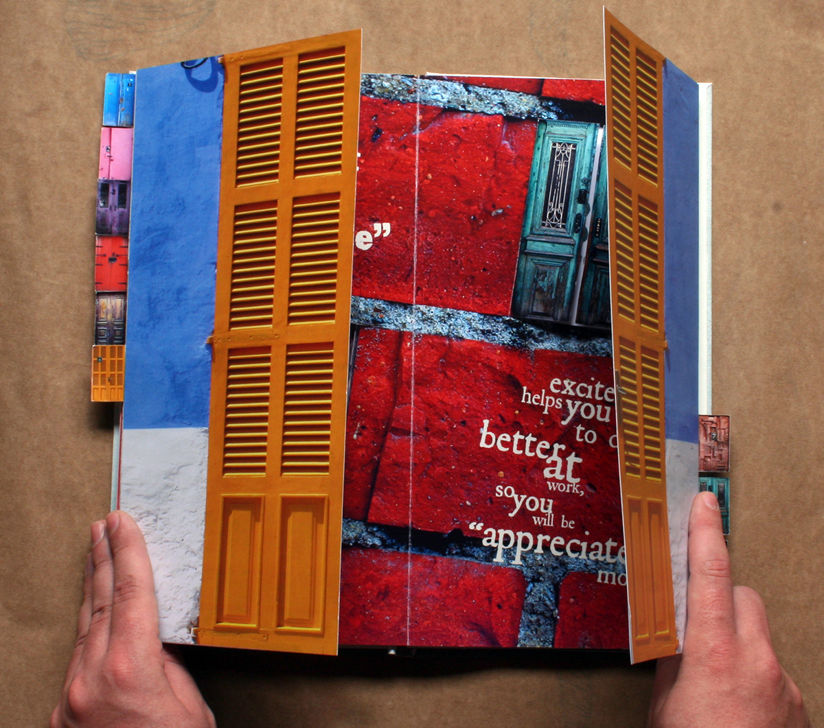 designer's book Doors walls texture Statements meaning life
