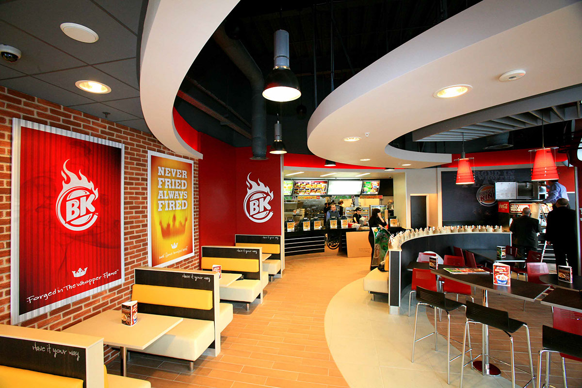 Burger King furniture fastfood iitaly grandarredo