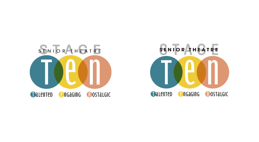 Stage TEN Senior Theatre kansas city Logo Design Freelance