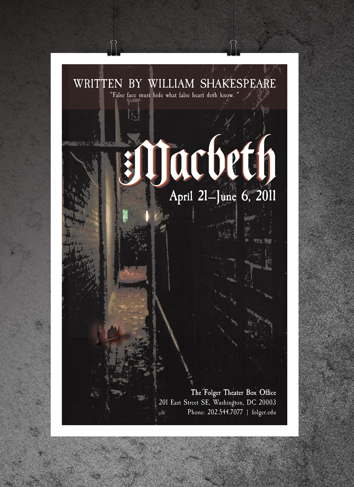 poster Macbeth old william shakespeare
