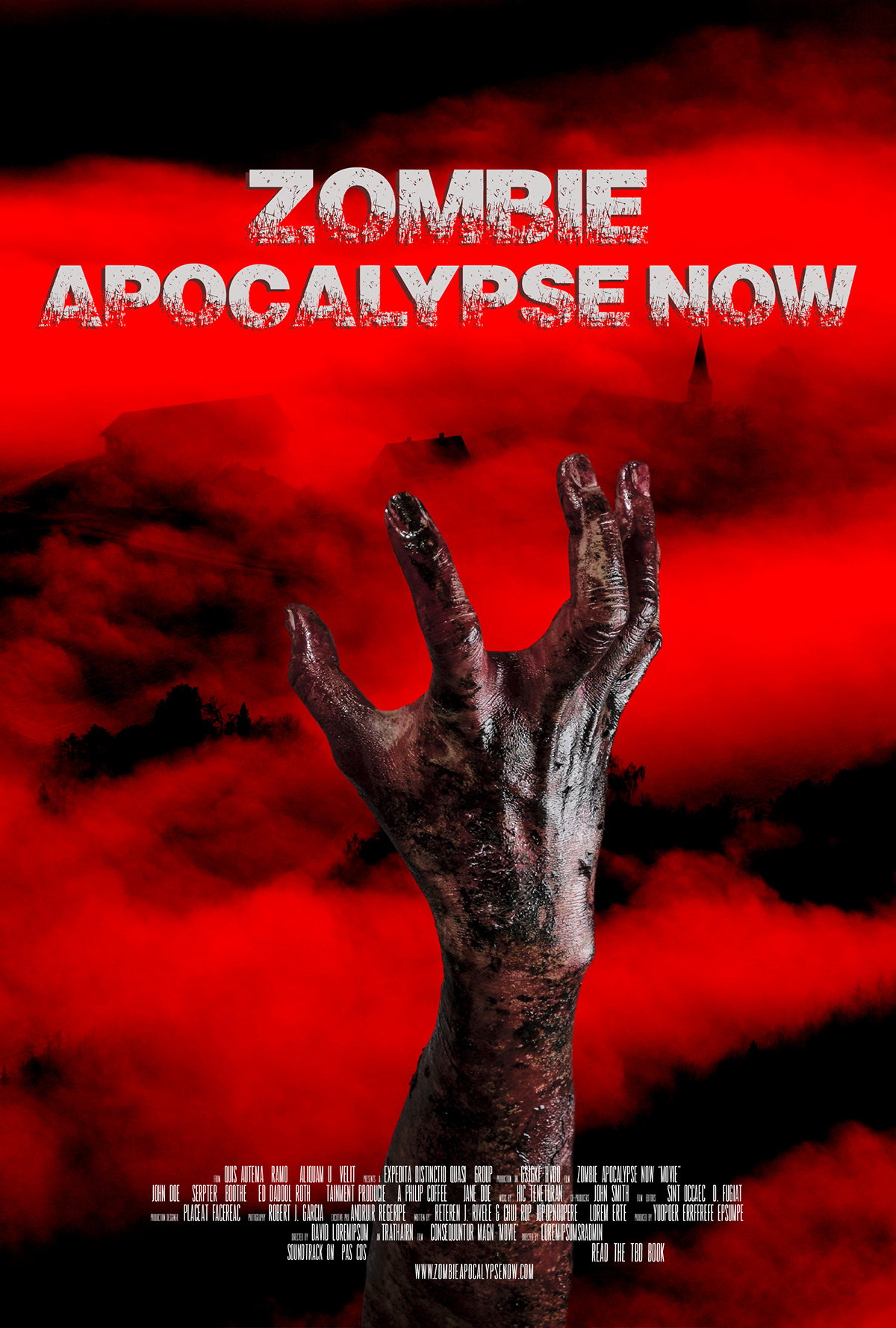 movie poster Poster Design Zombie Apocalypse Now