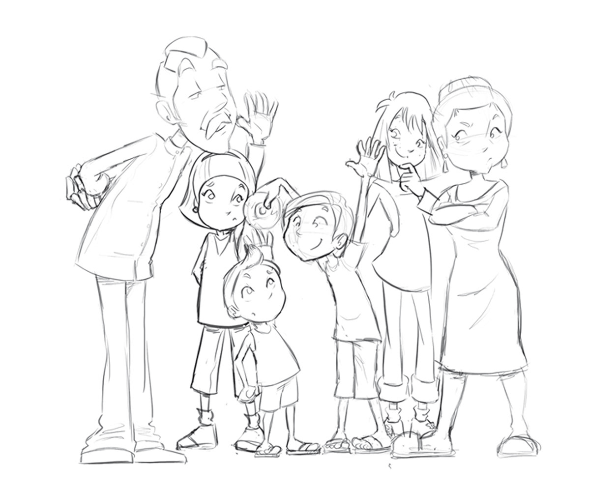 girl family characters story