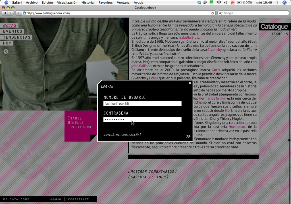 catalogue magazine Web prototype uba fadu Gabriele revista digital diseño gráfico prototipo demo