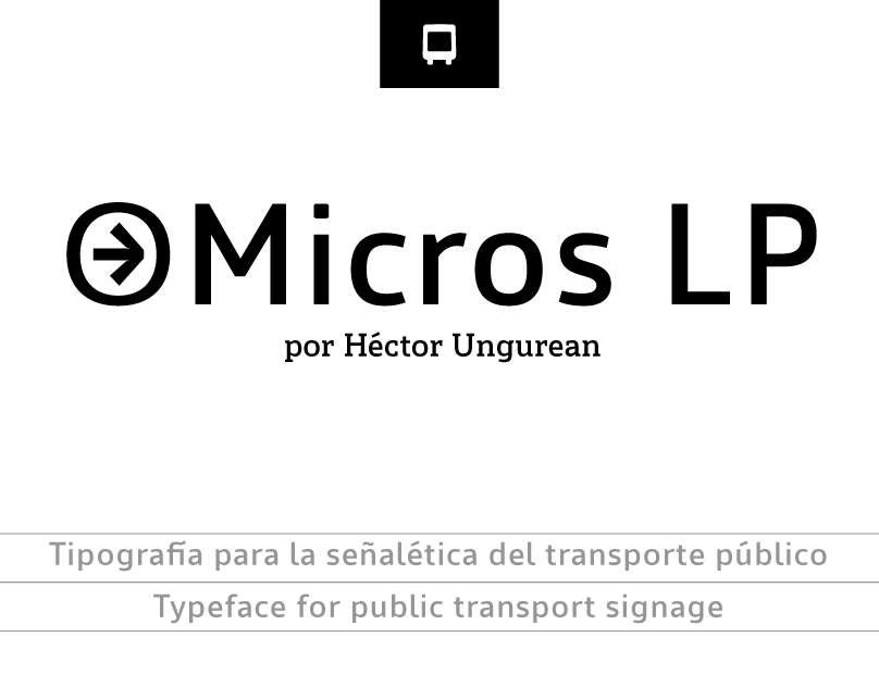 tipografia diseño señaletica transporte público La Plata Typeface Signage public transport quechua