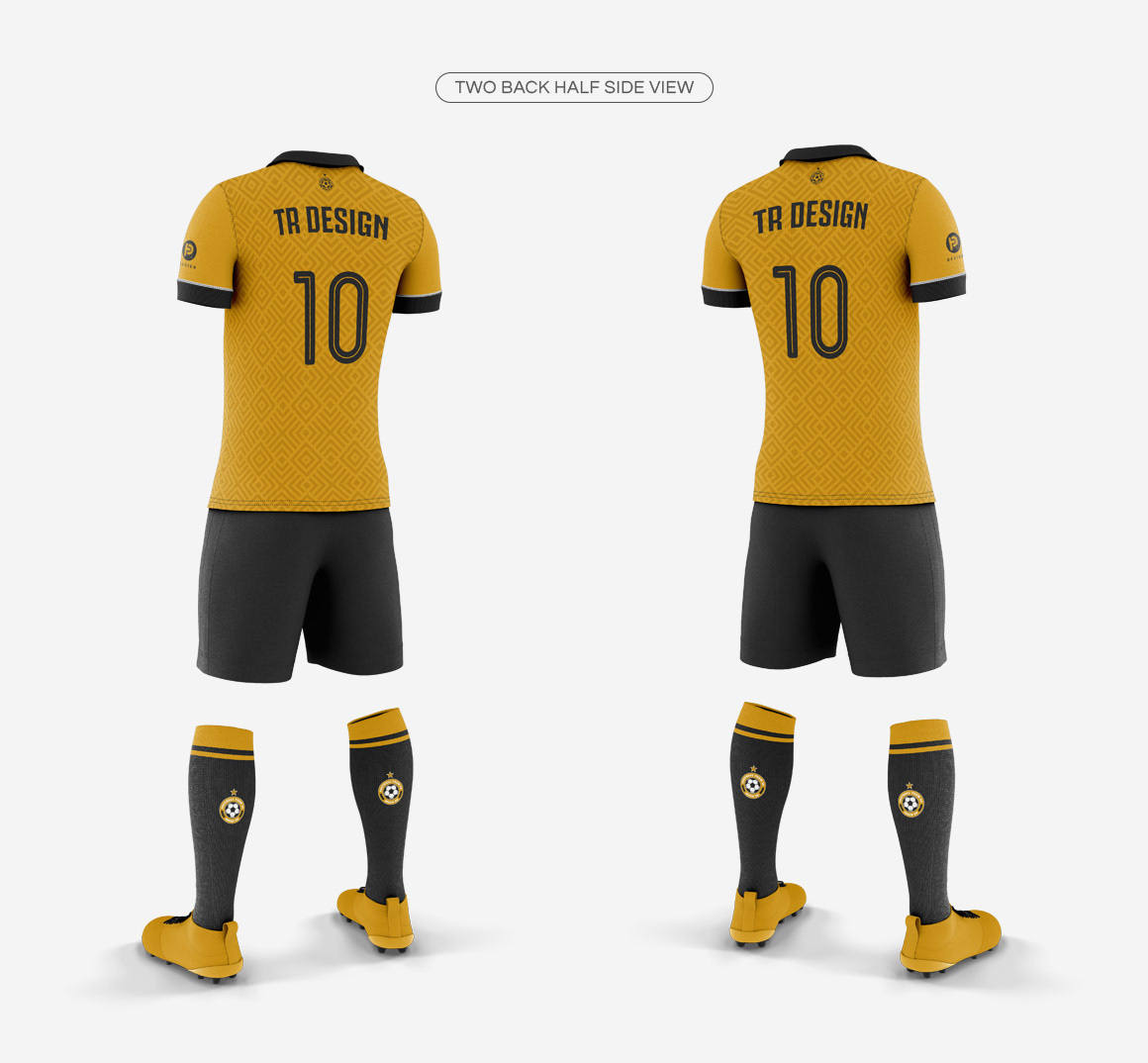 Download Men's Full Soccer Team Kit Mockup V8 on Behance
