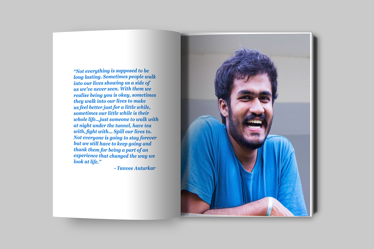 The Yearbook Project Somewhereinloni mitid potraits college India PUNE design publication chirag shah memories