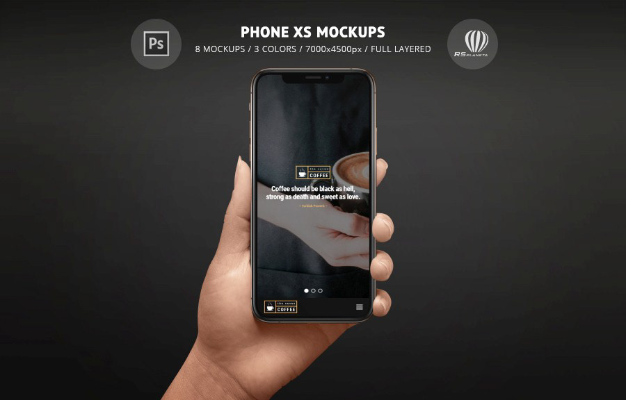 iphone xs mockups Mockup iPhone x user interface presentation design app photoshop Apple iPhone xs envato