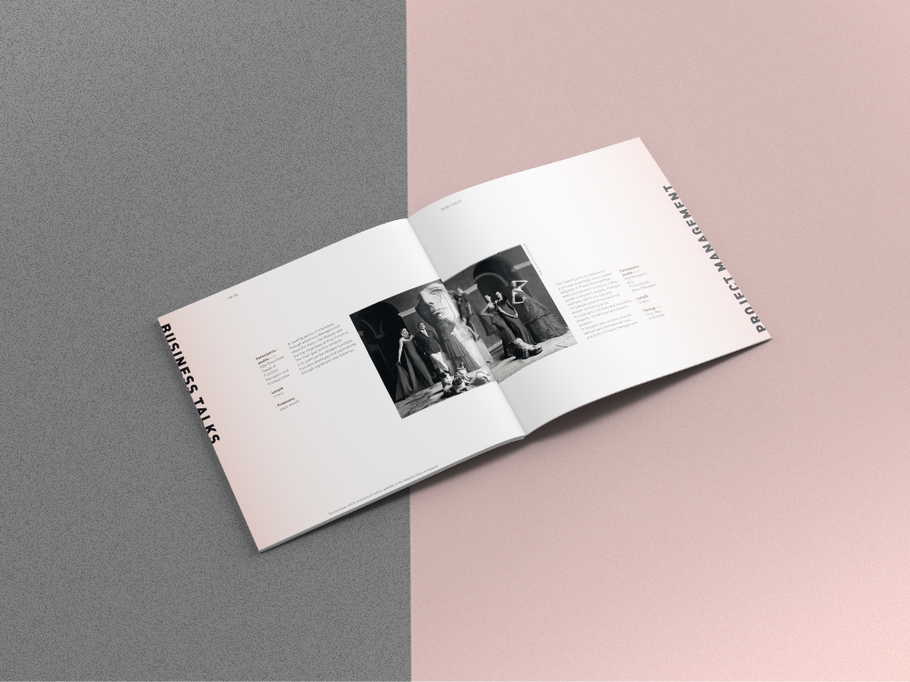 valentino fashion catalogue Catalogue black and white pink gradient gradients grid design