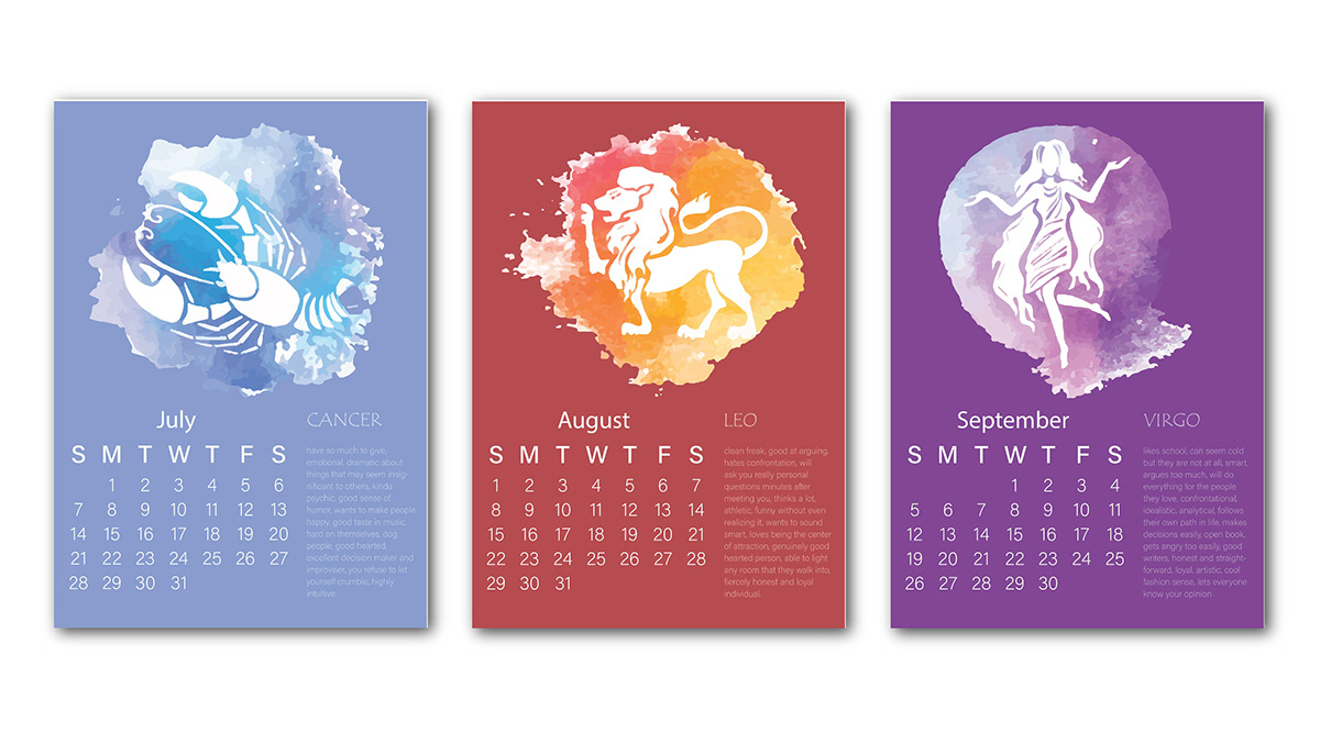 2021 calendar calendar design graphic design  graphics ILLUSTRATION  lunar calendar moon star zodiac