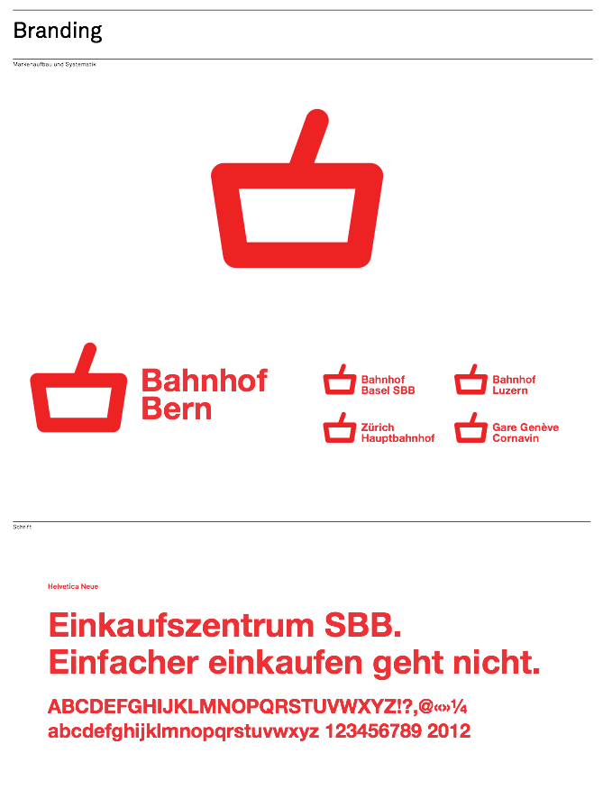 brandig Corporate Design logo Schweiz swiss Schweizer Grafik Signage Signaletik red reduced train brand
